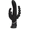 Vibrator Triplu Happy Rabbit Negru