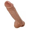 Dildo Realistic cu Testicule King 11 Inch  Caramel Thumb 5