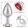 Jewel Large Ruby Heart Plug Rosu Thumb 4