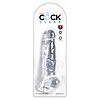 King Penis Clear Dildo Transparent Realistic Cu Testicule Thumb 3