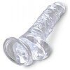 King Penis Clear Dildo Transparent Realistic Cu Testicule Thumb 2