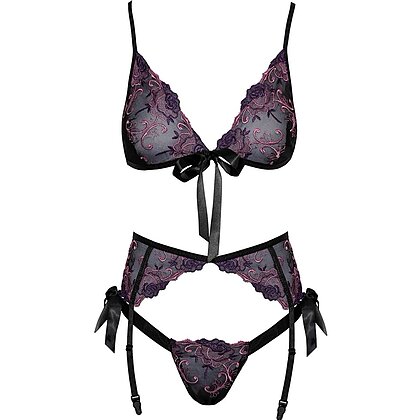 Set Kissable Crystina Negru S-M