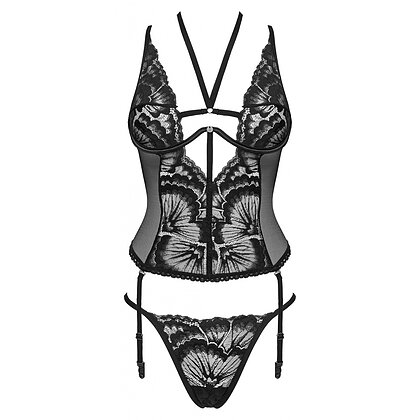 Corset Obsessive Alessya Negru XS-S