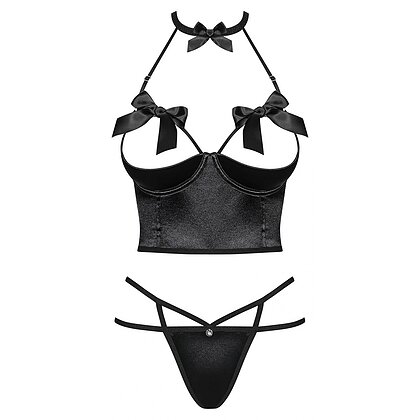 Set Obsessive Delishya Negru L-XL