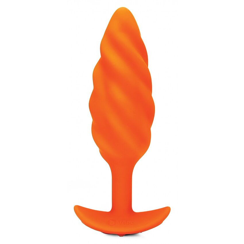 Anal Plug B-Vibe Swirl Portocaliu