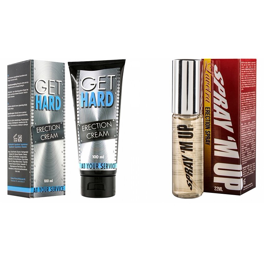 Pachet Crema Erectie Get Hard + Spray Erectie Spray M-Up 22ml